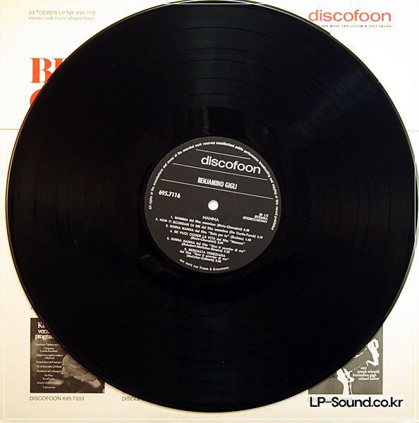 BENIAMINO GIGLI ‎– CANZONI DA FILMS CELEBRI  MAMMA