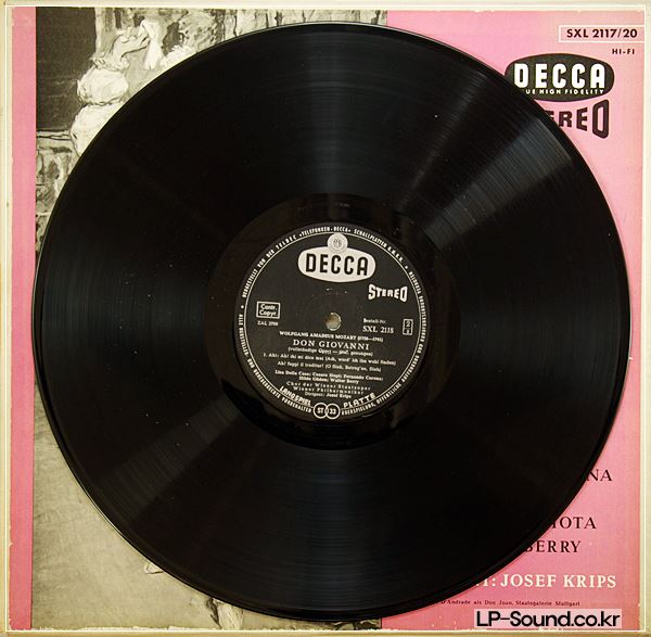 MOZART DON GIOVANNI KRIPS DECCA SXL 2117/20 STEREO 4 LP BOX