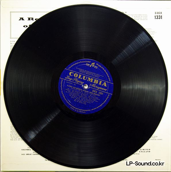 ELISABETH SCHWARZKOPF & SEEFRIED DUET ORIG COLUMBIA 33CX 1331