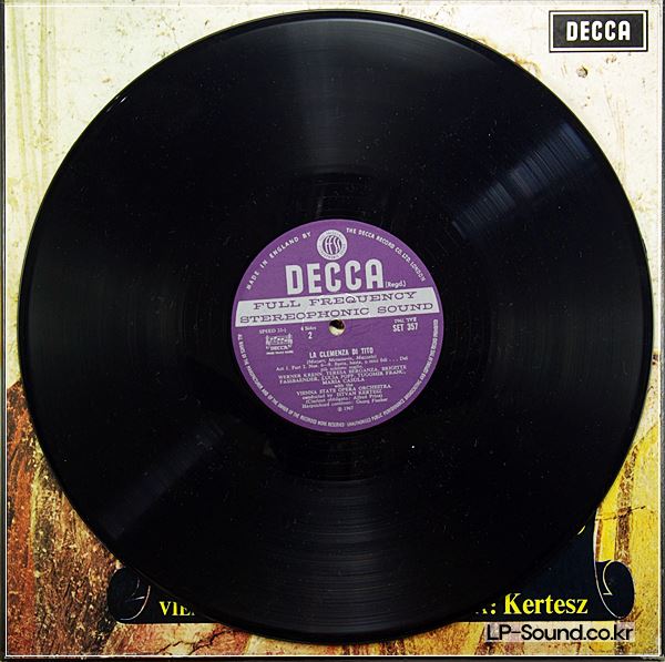 MOZART LA CLEMENZA DI TITO KERTESZ DECCA SET 357-9 UK 3LP
