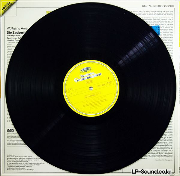 MOZART DIE ZAUBERFLOTE THE MAGIC FLUTE DIGITAL 2532 004