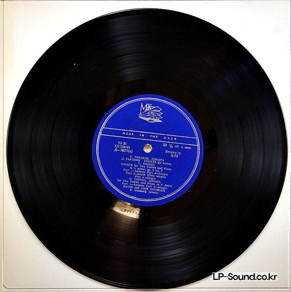 OISTRAKH - VIOLIN,GINSBURG - PIANO,PROKOFIEV/HANDEL/TARTINI 10