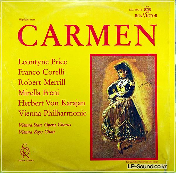 BIZET: CARMEN, HIGHLIGHTS. RCA VICTOR LSC 2843 SORIA