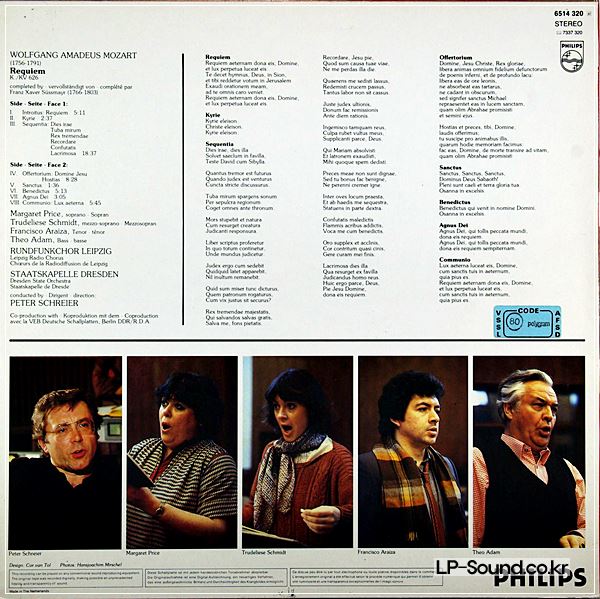 MOZART - REQUIEM KV 626 SCHREIER / PRICE / SCHMIDT - 6514 320