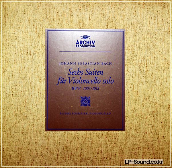 BACH LES SUITES POUR VIOLONCELLE SEUL /PIERRE FOURNIER 3LP BOX