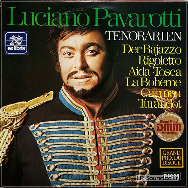 LUCIANO PAVAROTTI - TENORARIEN LP DECCA 6.41501 RIGOLETTO - AIDA - TOSCA