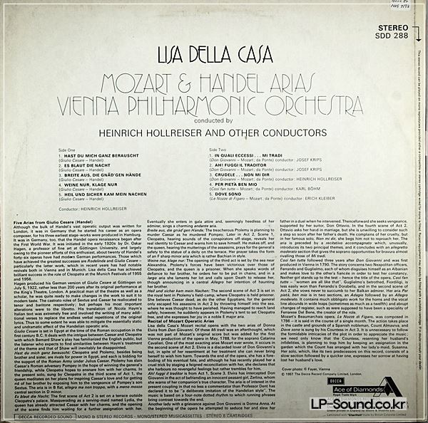 LISA DELLA CASA/MOZART & HANDEL ARIAS SDD288