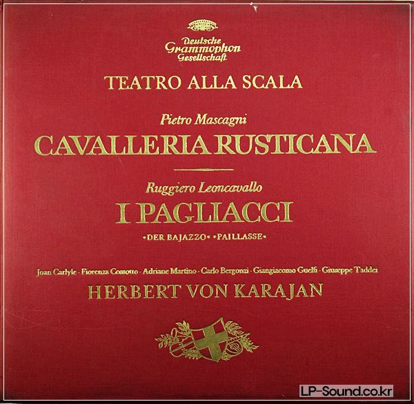 KARAJAN MASCAGNI LEONCAVALLO SCALA SLPM 139 205-7 3LP BOX