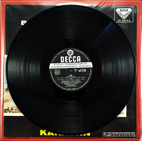 VERDI, AIDA, TEBALDI, BERGONZI, VPO KARAJAN, ED 1 SXL 2167-8-9