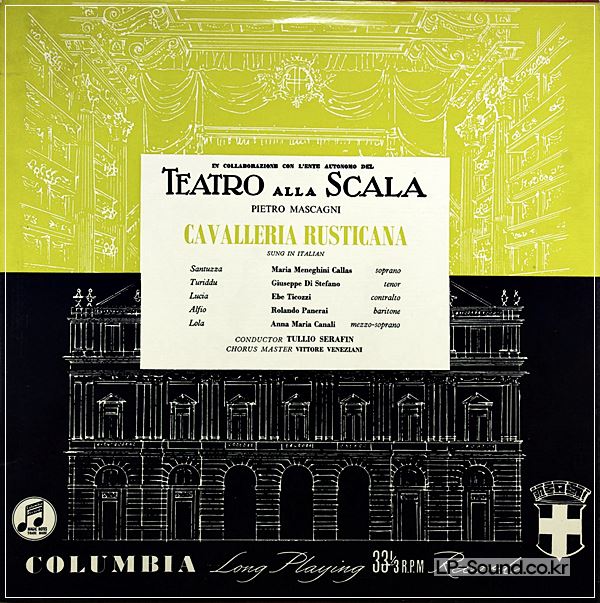 MASCAGNI-CAVALLERIA RUSTICANA 2LP COULMBIA 33CXS 1182/1183-SCALA, MARIA CALLAS