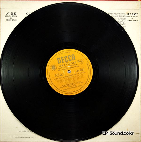 OPERATIC RECITAL SUZANNE DANCO CARPENTIER-VERDI ETC DECCA LXT 2557