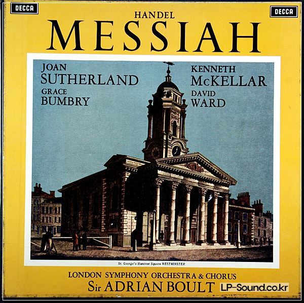 HANDEL MESSIAH / BOULT SUTUERLAND 3LPS DECCA SET 218-20