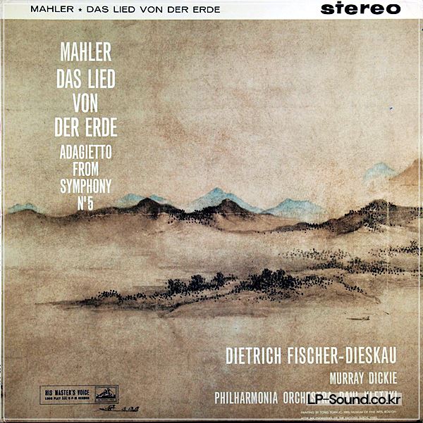 MAHLER-PAUL KLETZKI 'DAS LIED VON DER ERDE' HMV ASD 351-2