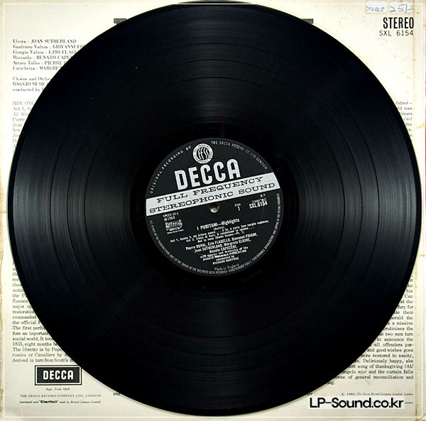 BELLINI - I PURITANI HIGHLIGHTS SUTHERLAND SXL 6154