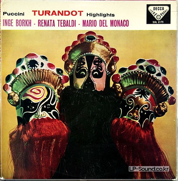 MARIO DEL MONACO & EREDE TURANDOT ORIG DECCA WBG SXL 2175