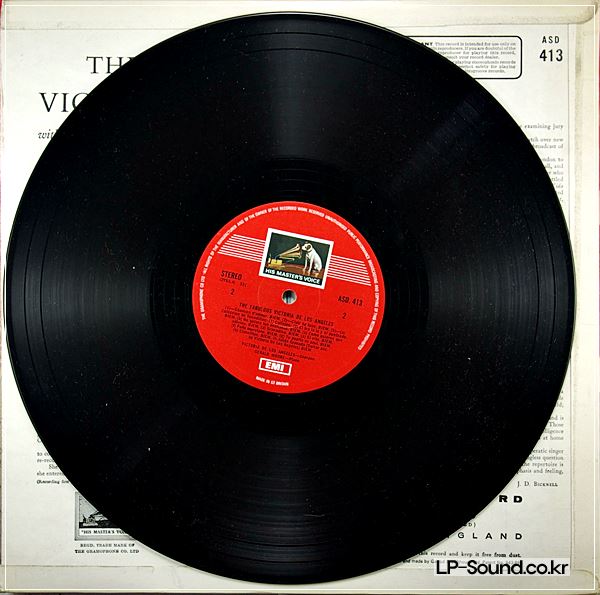 FABULOUS VICTORIA DE LOS ANGELES LP HMV ASD 413