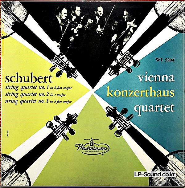 SCHUBERT STRING QUARTETS 1/2/3 VIENNA KONZERTHAUS WL 5204