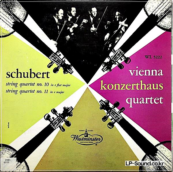 SCHUBERT STRING QUARTETS 10/11 VIENNA KONZERTHAUS WL 5222