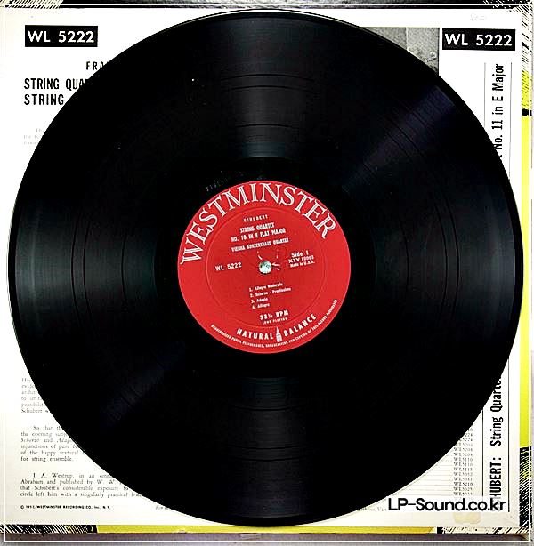 SCHUBERT STRING QUARTETS 10/11 VIENNA KONZERTHAUS WL 5222