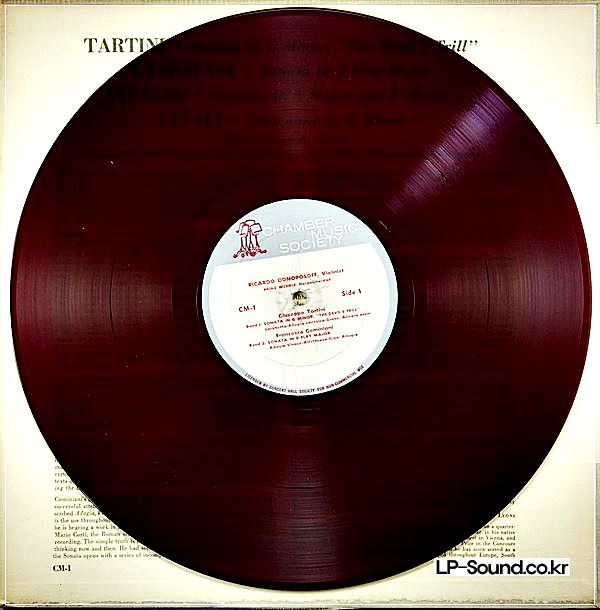 CHAMBER MUSIC SOCIETY CM-1 RED VINYL TARTINI/ODNOPOSOFF 'DEVIL'S TRILL'