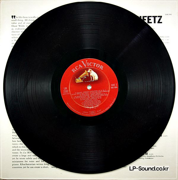 HEIFETZ VIOLIN RECITAL RCA LM 2382 MONO 1ED