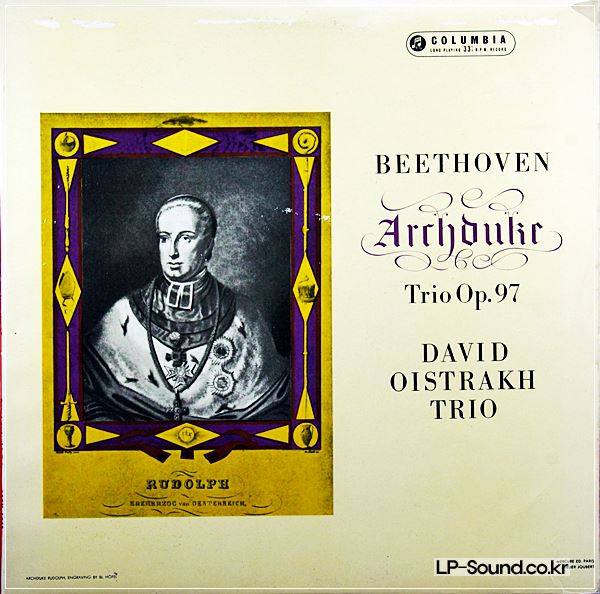 BEETHOVEN: ARCHDUKE TRIO OISTRAKH UK COLUMBIA 33CX 1643