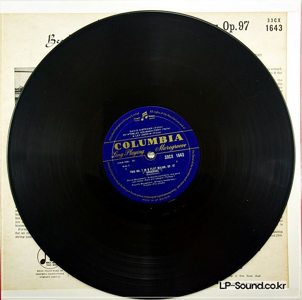 BEETHOVEN: ARCHDUKE TRIO OISTRAKH UK COLUMBIA 33CX 1643