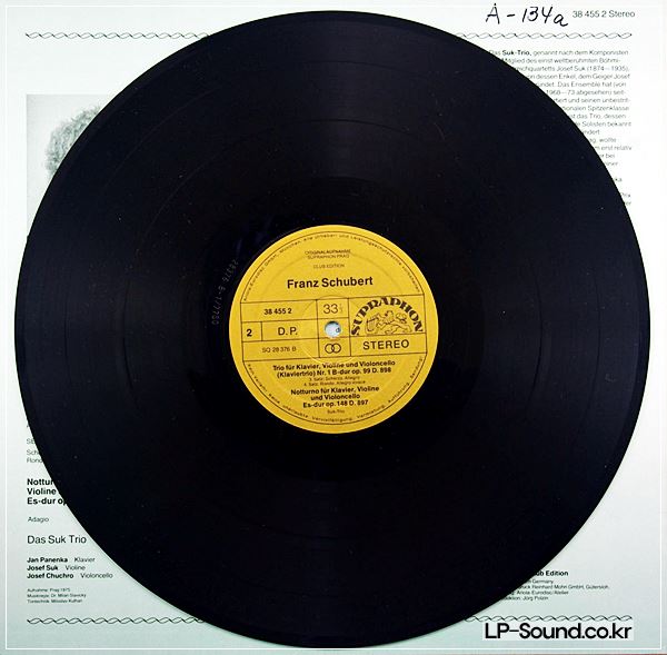 SCHUBERT PIANO TRIO NO.1 SUK TRIO EURODISC SUPRAPHON
