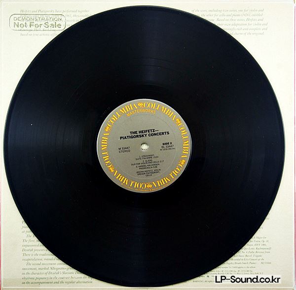 DVORAK - STRAVINSKY HEIFETZ PIATIGORSKY COLUMBIA M33447
