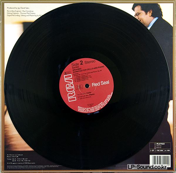 BRAHMS CELLO SONATAS YO-YO MA EMANUEL AX 1RCA DIGITAL RL 87022