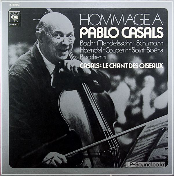 HOMMAGE A PABLO CASALS CELLO 2 X LP CBS STEREO