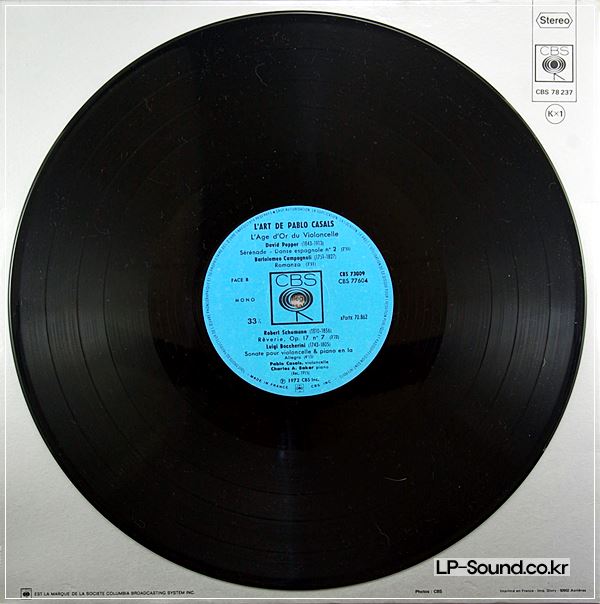 HOMMAGE A PABLO CASALS CELLO 2 X LP CBS STEREO
