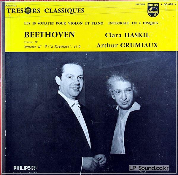 BEETHOVEN – SONATE FUR VIOLINE SONATA NO.6/9  GRUMIAUX,/HASKIL