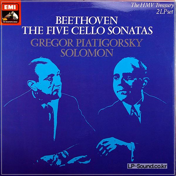 BEETHOVEN:5 CELLO SONATAS GREGOR PIATIGORSKY SOLOMON HMV