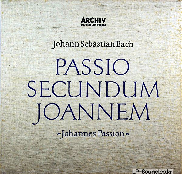BACH ST. JOHN JOHANNES PASSION RICHTER 3LP DGG ARCHIV SAPM 198 328/30 STEREO ED1