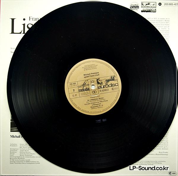 LISZT PIANO SONATA IN B MINOR LP MIKHAIL PLETNJOW F702