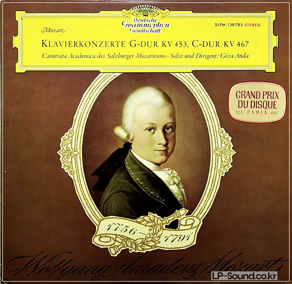 MOZART PIANO CONCERTOS 17 & 21 ELVIRA MADIGAN GEZA ANDA SLPM 138 783