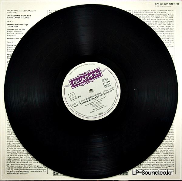 MOZART PIANO SONATA GILBERT SCHUCHTER BELLAPHON