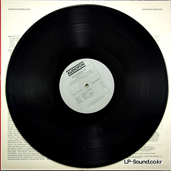 DAVID BAR-ILLAN – LUDWIG VAN BEETHOVEN	 AUDIOFON (3) – 2009