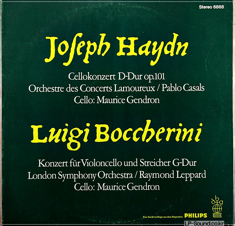 HAYDN  BOCCHERINI CELLO CONCERTO  GENDRON 6868