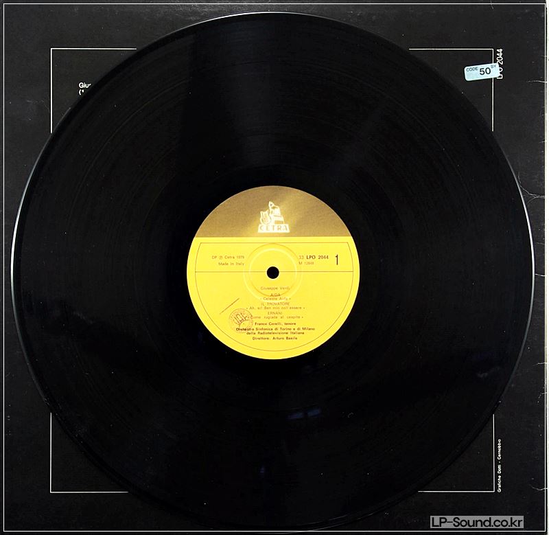 FRANCO CORELLI LP~1981~CETRA~ARTUO BASILE, CONDUCTOR