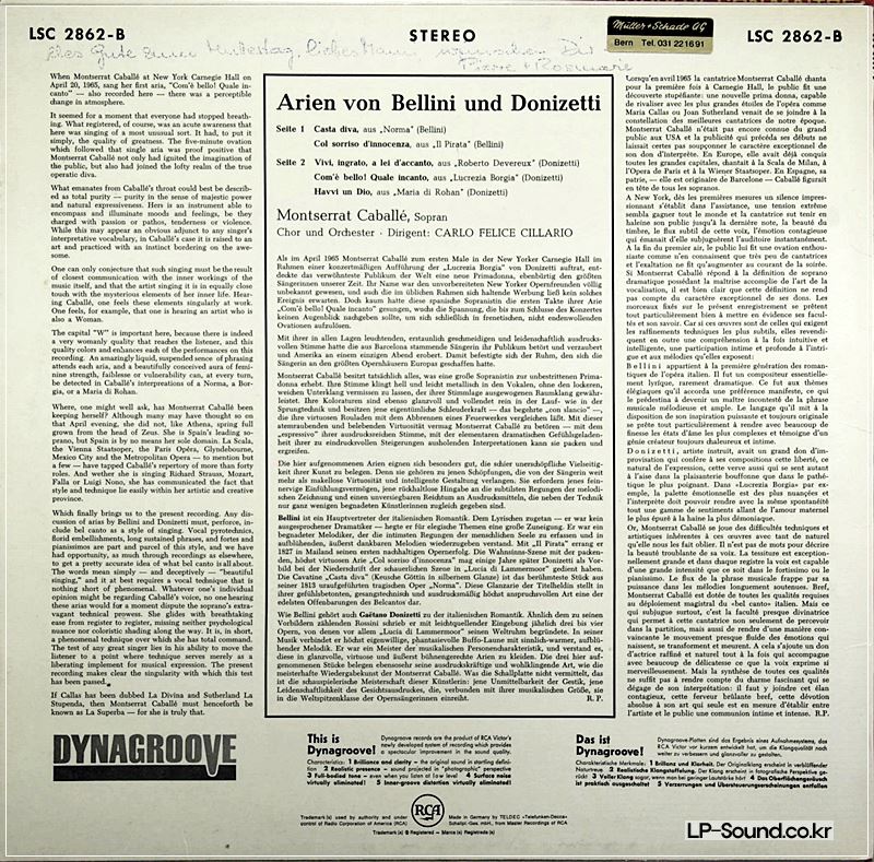 MONTSERRAT CABALL  ‎– MONTSERRAT CABALL ; VINYL LP RCA ‎– LSC 2862-B