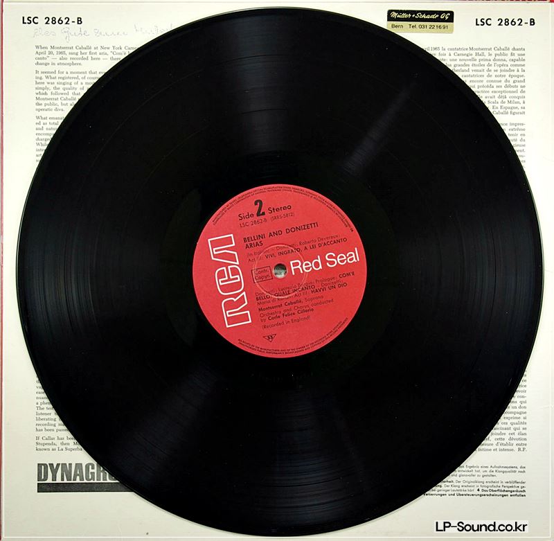 MONTSERRAT CABALL  ‎– MONTSERRAT CABALL ; VINYL LP RCA ‎– LSC 2862-B