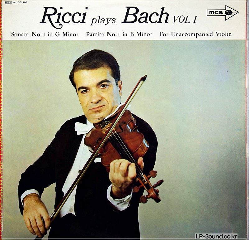 BACH SONATA & PARTITA – RICCI  VOL.1 MCA MUCS103
