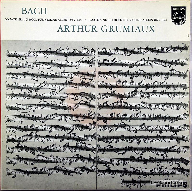 ARTHUR GRUMIAUX : BACH  SONATEN UND PARTITEN FÜR VIOLINE 3LP  PHILIPS