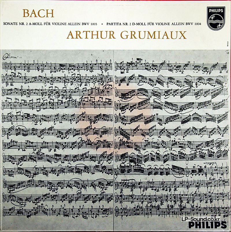 ARTHUR GRUMIAUX : BACH  SONATEN UND PARTITEN FÜR VIOLINE 3LP  PHILIPS
