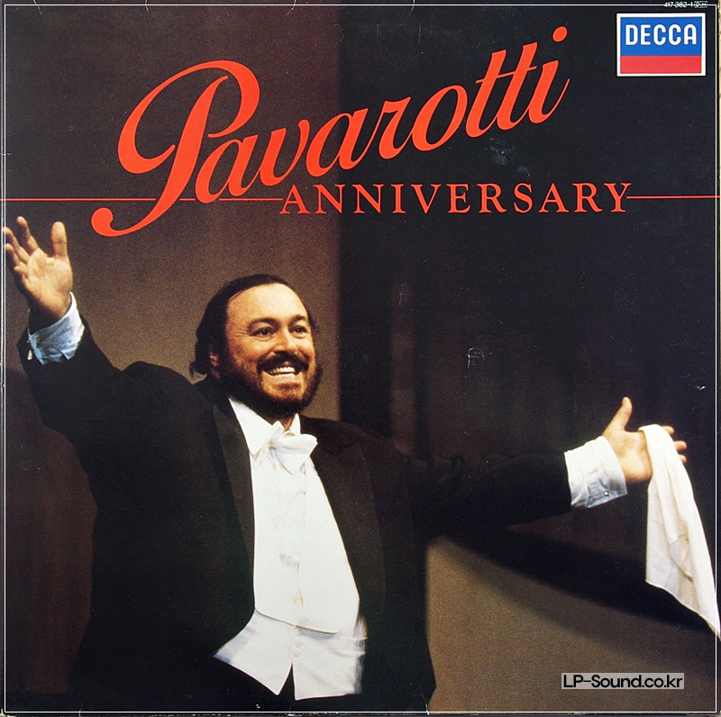 PAVAROTTI ANNIVERSARY LP - LONDON 417 362-1 (1986)