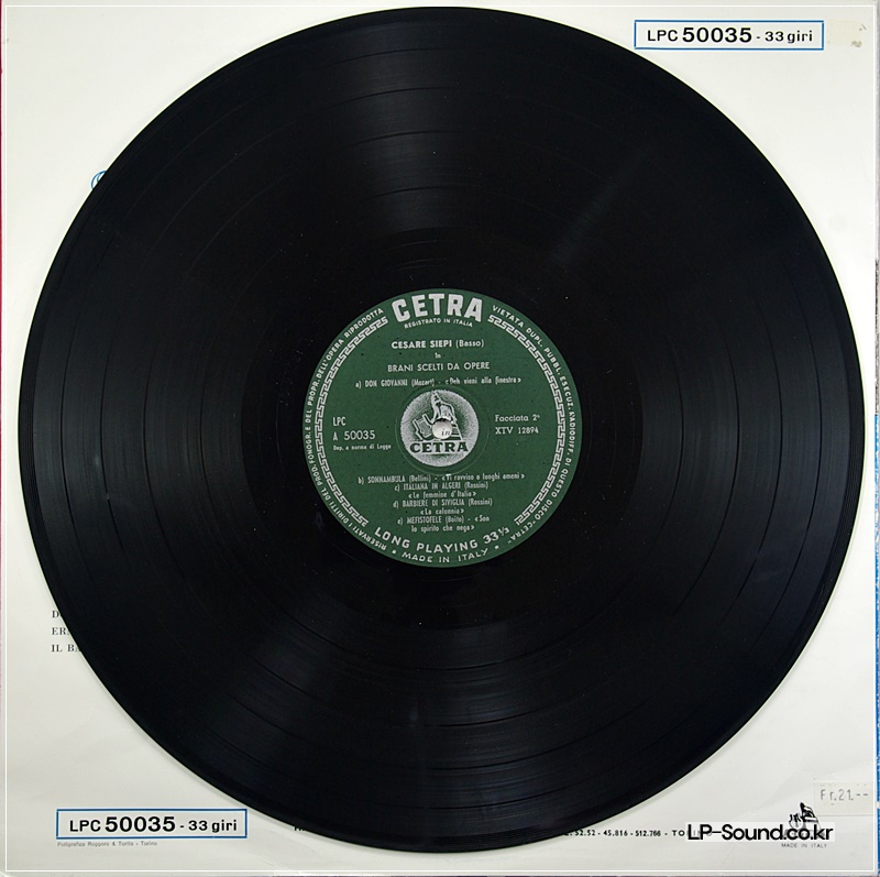 CESARE SIEPI BASS VERDI CETRA LPC-50035