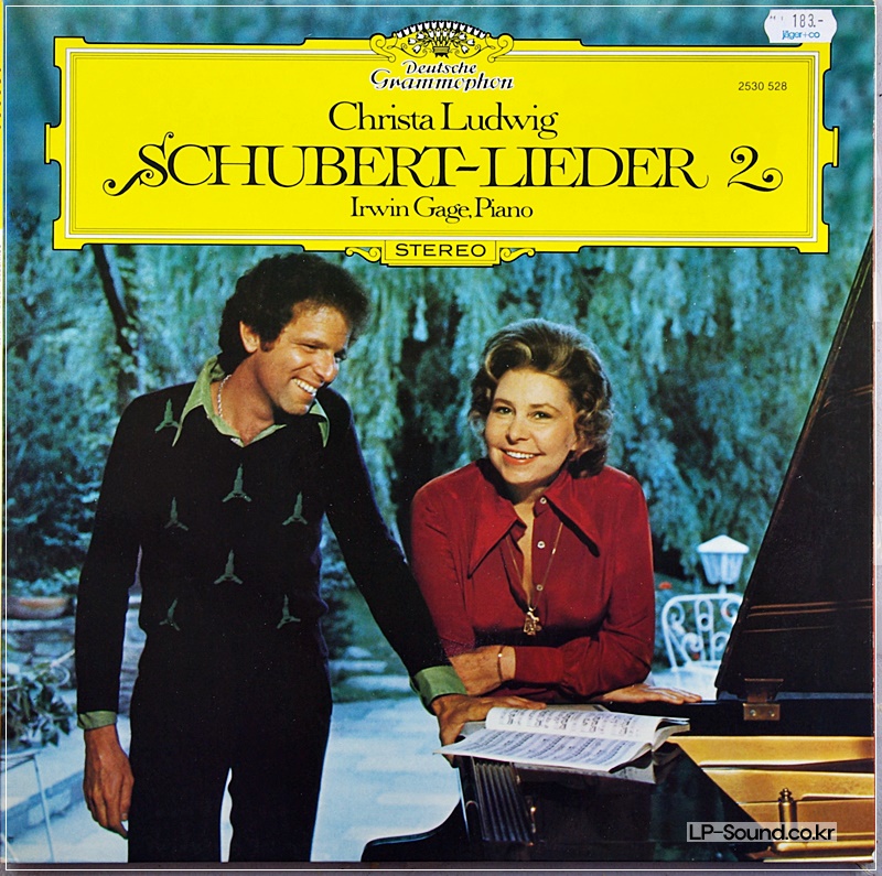 CHRISTA LUDWIG SCHUBERT SONGS GAGE PIANO DGG 2530 404
