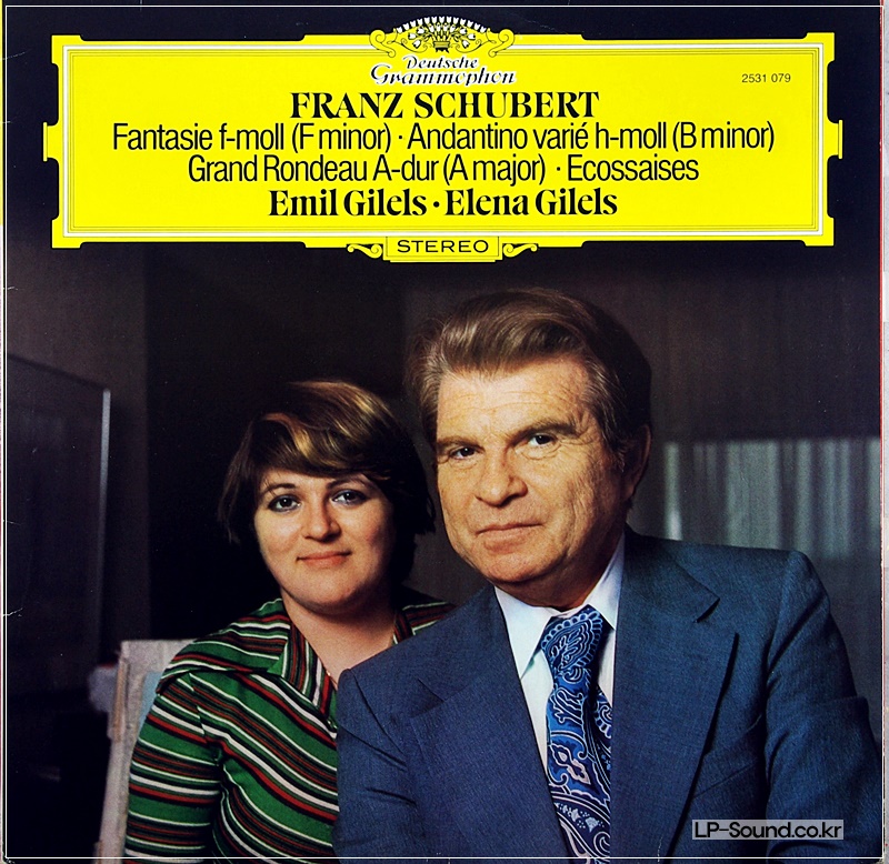 SCHUBERT FANTASY, ANDANTINO VARIE EMIL AND ELENA GILELS DG 2531 079